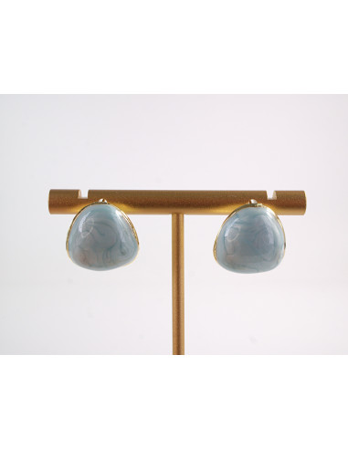 Kolczyki NIEBIESKI MELANŻ A'LA GUZIK LOLITA...