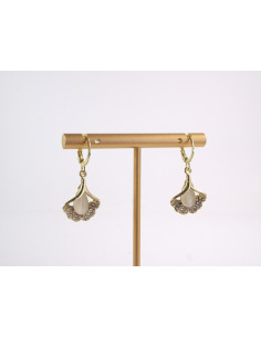 Kolczyki LIŚĆ MIŁORZĘBU  LOLITA AKCESORIA srebrny sztyft 925 2