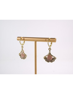 Kolczyki LIŚĆ MIŁORZĘBU  LOLITA AKCESORIA srebrny sztyft 925 2