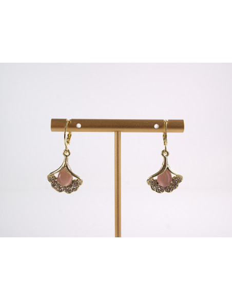 Kolczyki LIŚĆ MIŁORZĘBU  LOLITA AKCESORIA srebrny sztyft 925