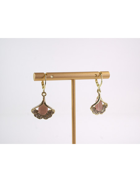 Kolczyki LIŚĆ MIŁORZĘBU  LOLITA AKCESORIA srebrny sztyft 925