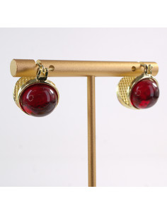 Kolczyki CZERWONE KULKI KULECZKI  LOLITA AKCESORIA...