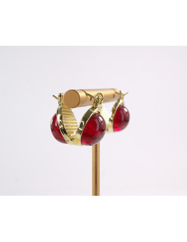 Kolczyki CZERWONE KULKI KULECZKI  LOLITA...