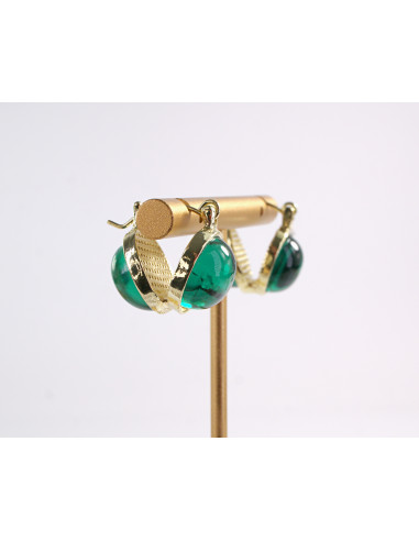 Kolczyki  ZIELONE KULKI KULECZKI  LOLITA...