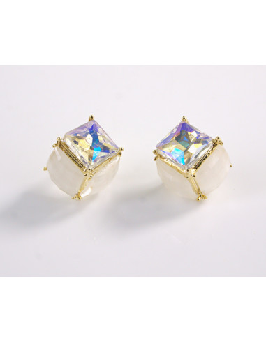 Kolczyki KOSTKI CRYSTAL AB  LOLITA AKCESORIA...