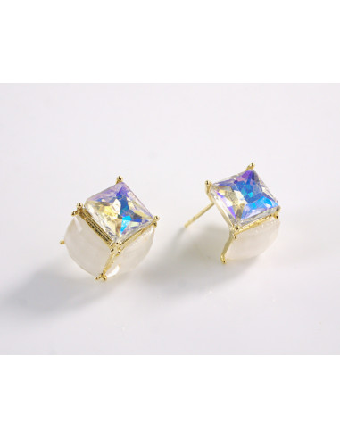 Kolczyki KOSTKI CRYSTAL AB  LOLITA AKCESORIA...