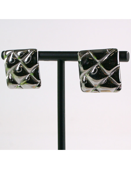 Kolczyki SREBRNE KWADRAT KWADRATY STAL CHIRURGICZNA LOLITA AKCESORIA