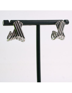 Kolczyki SREBRNE X X  STAL CHIRURGICZNA LOLITA AKCESORIA 2