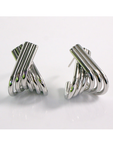 Kolczyki SREBRNE X X  STAL CHIRURGICZNA LOLITA...