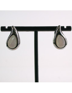 Kolczyki SREBRNE ŁEZKA PERŁA KROPLA  STAL CHIRURGICZNA... 2