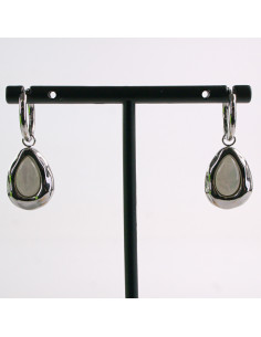 Kolczyki SREBRNE ŁEZKA PERŁA KROPLA STAL CHIRURGICZNA... 2