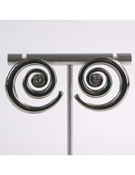 Kolczyki SREBRNE ZAWIJAS ŚLIMAK STAL CHIRURGICZNA LOLITA AKCESORIA