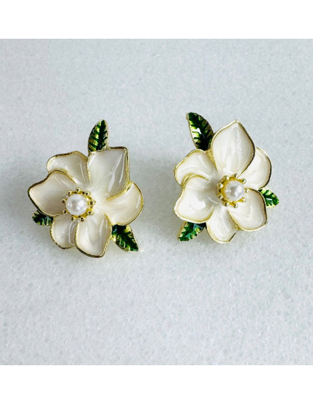 Kolczyki WIECZOROWE KWIATY KWIATKI Lolita Accessories srebrny sztyft 925