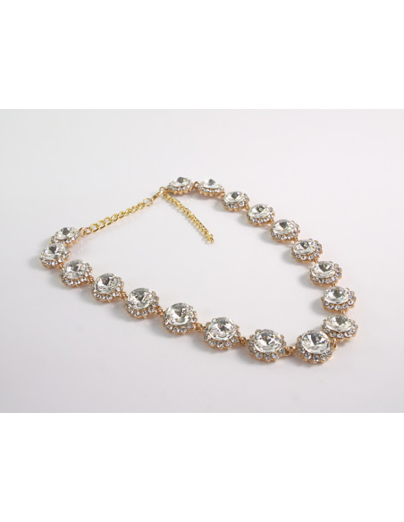 NASZYJNIK wieczorowy KOLIA POD SZYJĘ LOLITA AKCESORIA CRYSTAL