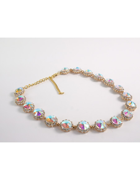 NASZYJNIK wieczorowy KOLIA POD SZYJĘ LOLITA AKCESORIA CRYSTAL AB