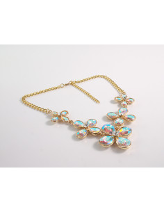 NASZYJNIK wieczorowy KOLIA POD SZYJĘ KWIATY LOLITA... 2