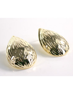 Kolczyki DUŻE ZŁOTE KROPLE ŁEZKI  LOLITA AKCESORIA...