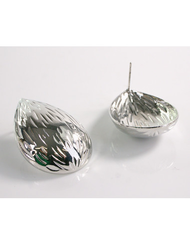 Kolczyki DUŻE ZŁOTE KROPLE ŁEZKI  LOLITA...