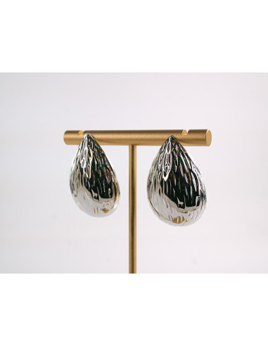 Kolczyki DUŻE ZŁOTE KROPLE ŁEZKI  LOLITA...