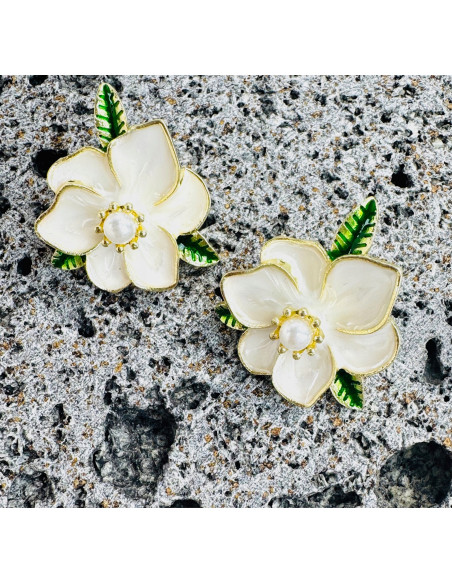 Kolczyki WIECZOROWE KWIATY KWIATKI Lolita Accessories srebrny sztyft 925