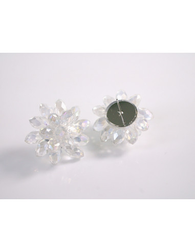 Kolczyki BIAŁE KWIATKI  KWIATY LOLITA AKCESORIA...