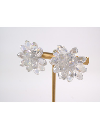 Kolczyki BIAŁE KWIATKI  KWIATY LOLITA AKCESORIA...