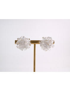 Kolczyki BIAŁE KWIATKI PLECIONE KWIATY LOLITA AKCESORIA... 2