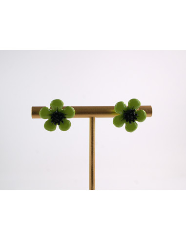 Kolczyki ZIELONE KWIATKI  LOLITA AKCESORIA...