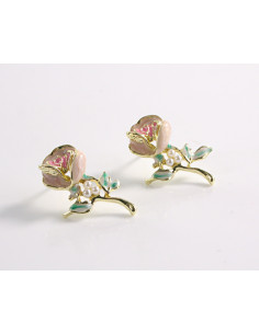 Kolczyki RÓŻYCZKI  KWIATKI  LOLITA AKCESORIA srebrny...