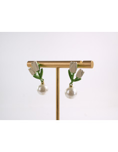 Kolczyki TULIPANY Z PERŁĄ KWIATKI  LOLITA AKCESORIA... 2