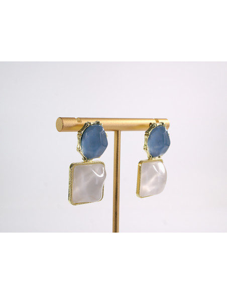 Kolczyki VINTAGE A/LA LATA 80-TE  LOLITA AKCESORIA srebrny sztyft 925