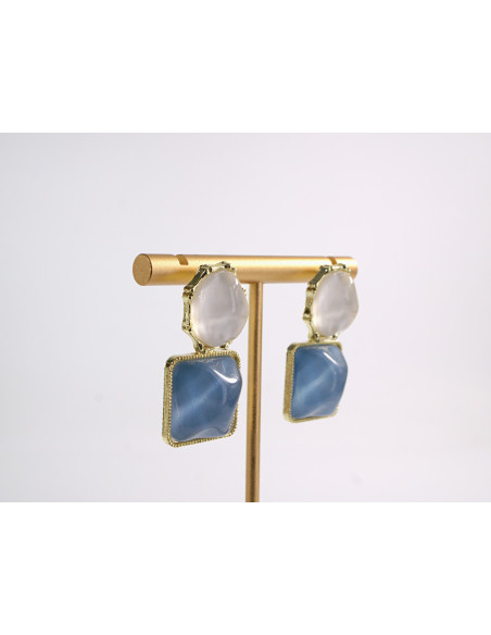 Kolczyki VINTAGE A/LA LATA 80-TE  LOLITA AKCESORIA srebrny sztyft 925