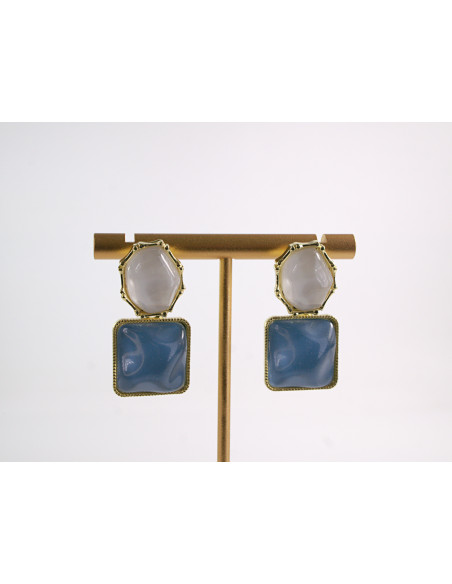 Kolczyki VINTAGE A/LA LATA 80-TE  LOLITA AKCESORIA srebrny sztyft 925