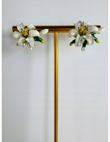 Kolczyki KWIATY KWIATKI BOHO Lolita Accessories...