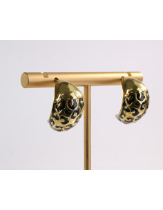 Kolczyki ZŁOTE TŁOCZONE ŁEZKI KROPLE  STAL CHIRURGICZNA... 2