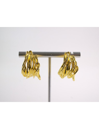 Kolczyki ZŁOTE ASYMETRYCZNE KOŁA  LOLITA...