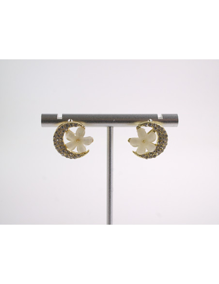 Kolczyki  KWIATKI KWIATUSZKI   LOLITA AKCESORIA srebrny sztyft 925