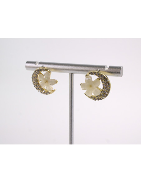 Kolczyki  KWIATKI KWIATUSZKI   LOLITA AKCESORIA srebrny sztyft 925