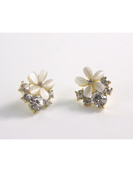 Kolczyki  KWIATKI KWIATUSZKI   LOLITA AKCESORIA srebrny sztyft 925