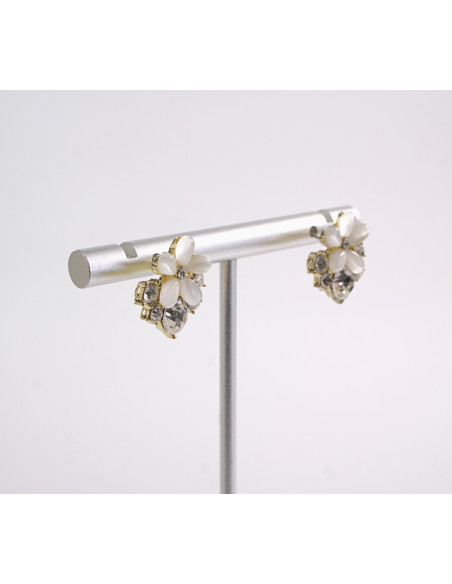 Kolczyki  KWIATKI KWIATUSZKI   LOLITA AKCESORIA srebrny sztyft 925