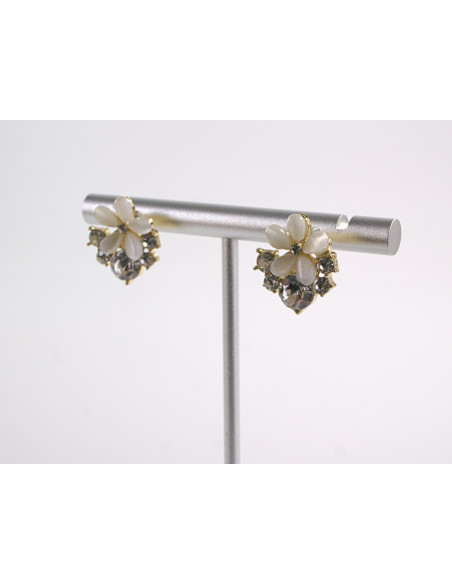 Kolczyki  KWIATKI KWIATUSZKI   LOLITA AKCESORIA srebrny sztyft 925