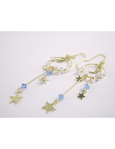 Kolczyki DŁUGIE MAXI GWIAZDKI LOLITA AKCESORIA...