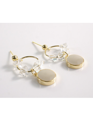 Kolczyki ELEGANCKIE LEKKIE KRYSZTAŁKI  LOLITA...