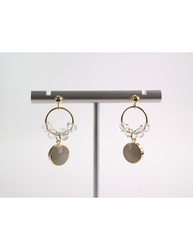 Kolczyki ELEGANCKIE LEKKIE KRYSZTAŁKI  LOLITA...