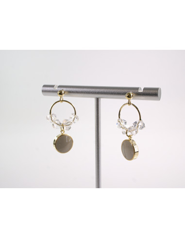 Kolczyki ELEGANCKIE LEKKIE KRYSZTAŁKI  LOLITA...