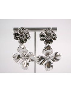 Kolczyki SREBRNE KWIATY KWIATKI LOLITA AKCESORIA srebrny...