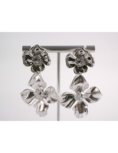 Kolczyki SREBRNE KWIATY KWIATKI LOLITA...