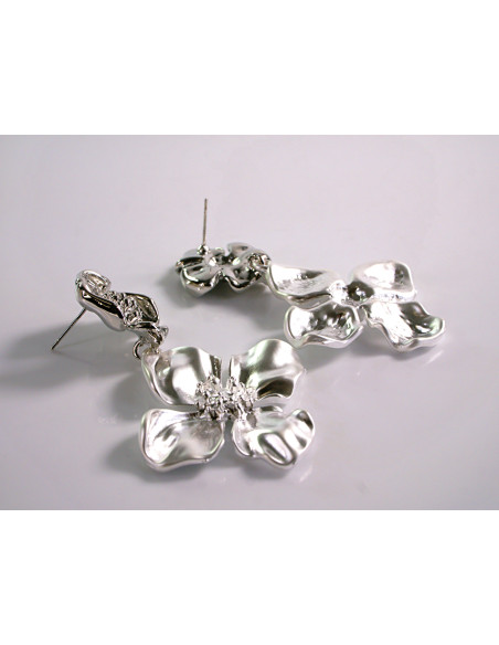 Kolczyki SREBRNE KWIATY KWIATKI LOLITA AKCESORIA srebrny sztyft 925