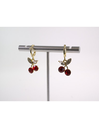 Kolczyki ELEGANCKIE WISIENKI WIŚNIE LOLITA...