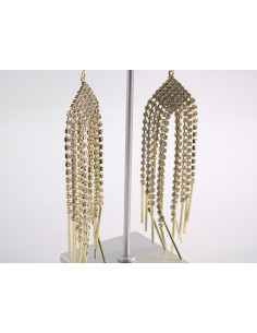 Kolczyki ELEGANCKIE DŁUGIE Z CYRKONIAMI LOLITA AKCESORIA...